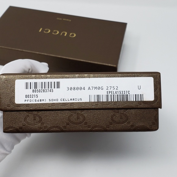 100% Auth Brand New w/Tag Gucci GG Soho Wallet - Picture 6 of 8